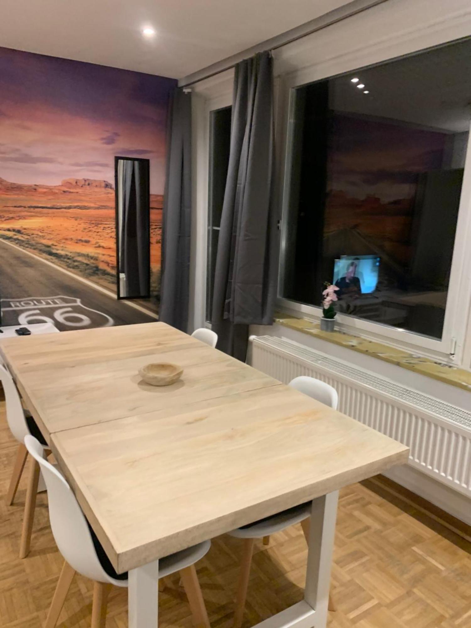 Mainpark Apartment 4 Schlafzimmer Bis Zu 10 Personen Direkt Ueber Aschaffapartment Bei Aschaffenburg Mainaschaff Exterior foto
