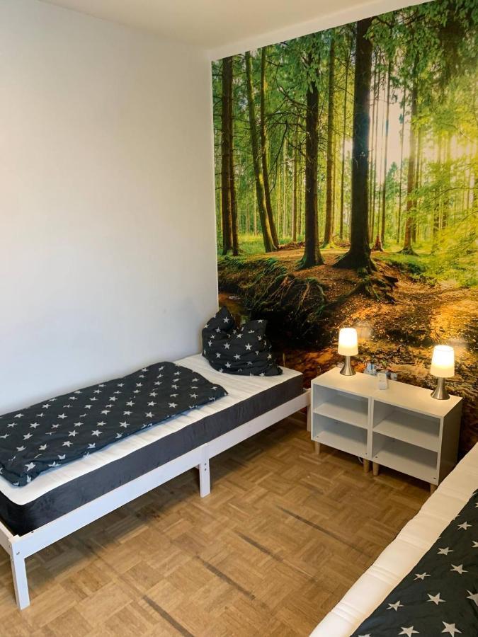 Mainpark Apartment 4 Schlafzimmer Bis Zu 10 Personen Direkt Ueber Aschaffapartment Bei Aschaffenburg Mainaschaff Exterior foto